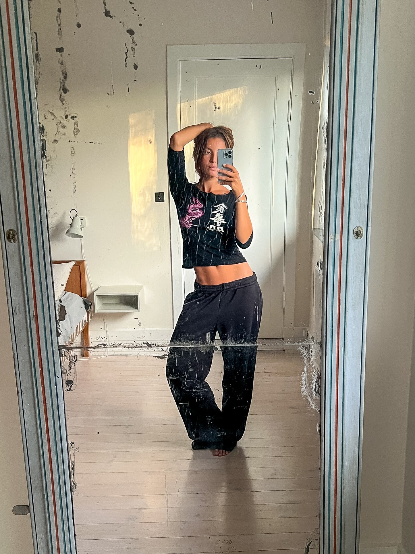 Sofie er 165 cm høj og bruger størrelse S. | uden sort