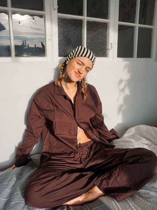 Astrid er 165 cm høj og bruger størrelse M.