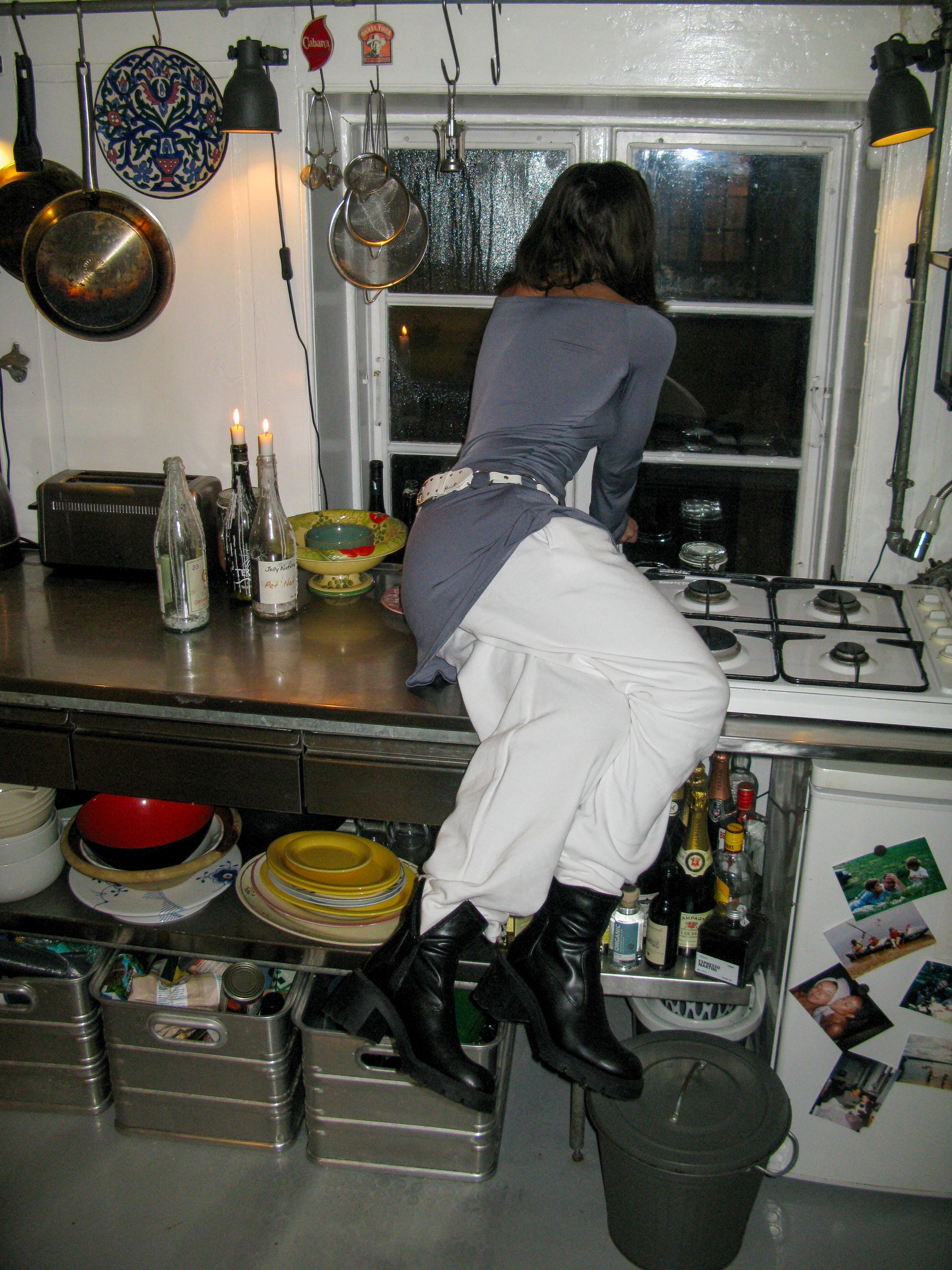 Sofie er 165 cm høj og bruger størrelse L.