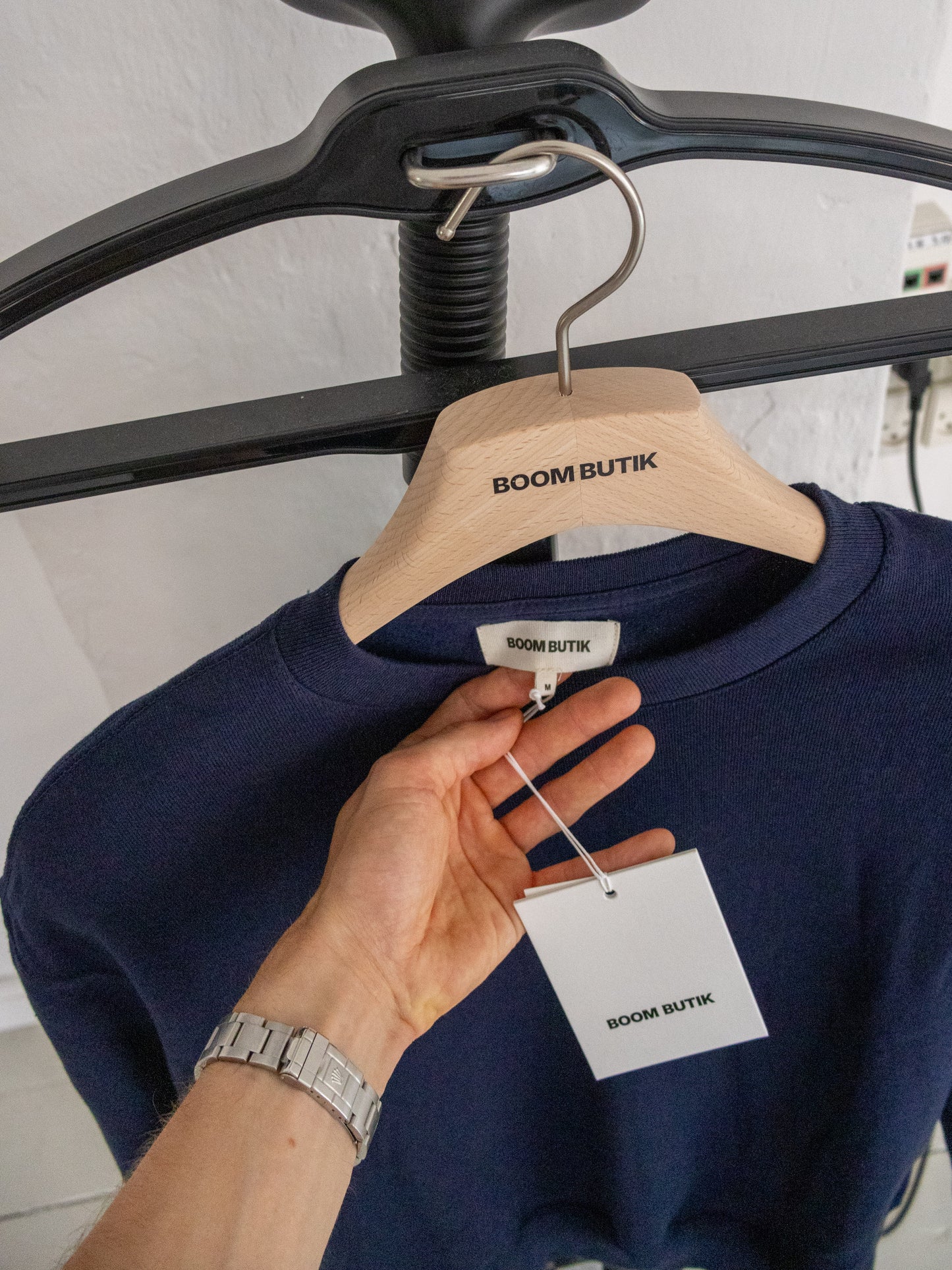 Mørkeblå crewneck! Kh Boom | mørkeblå
