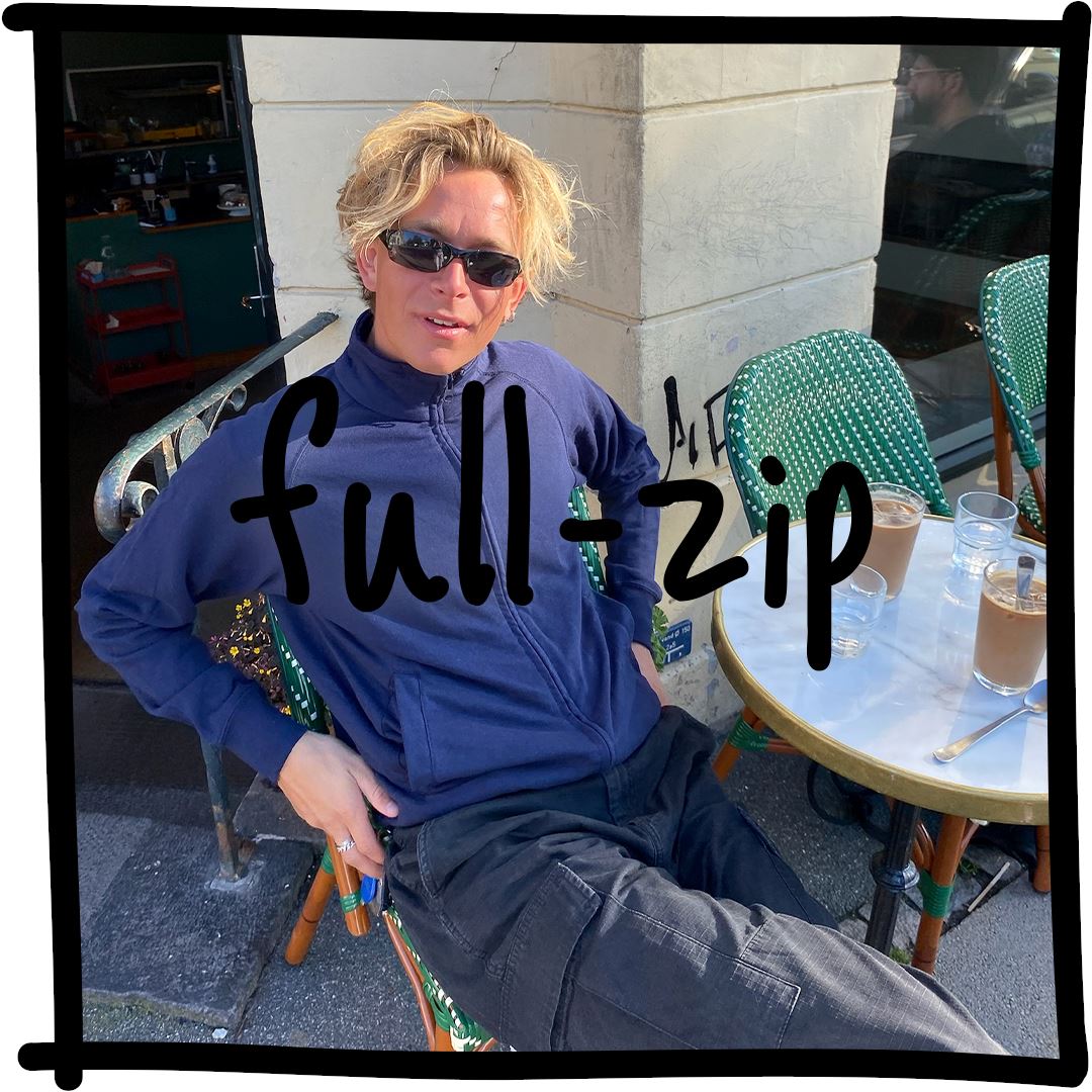 Full-zip sweatshirt