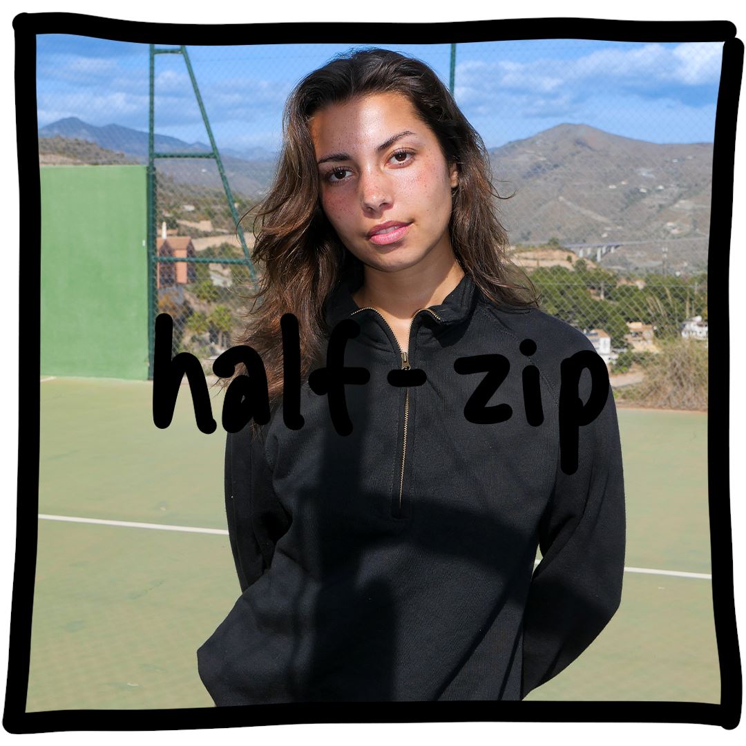 Half-zip sweatshirt