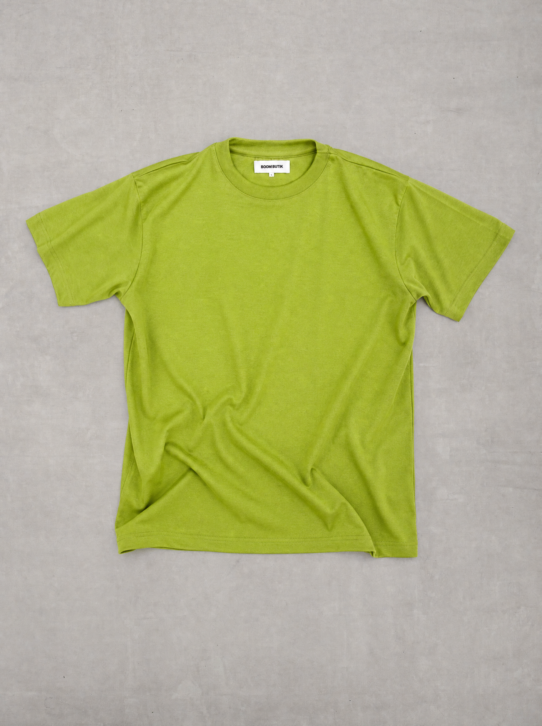 Kortærmet t-shirt. | limegrøn