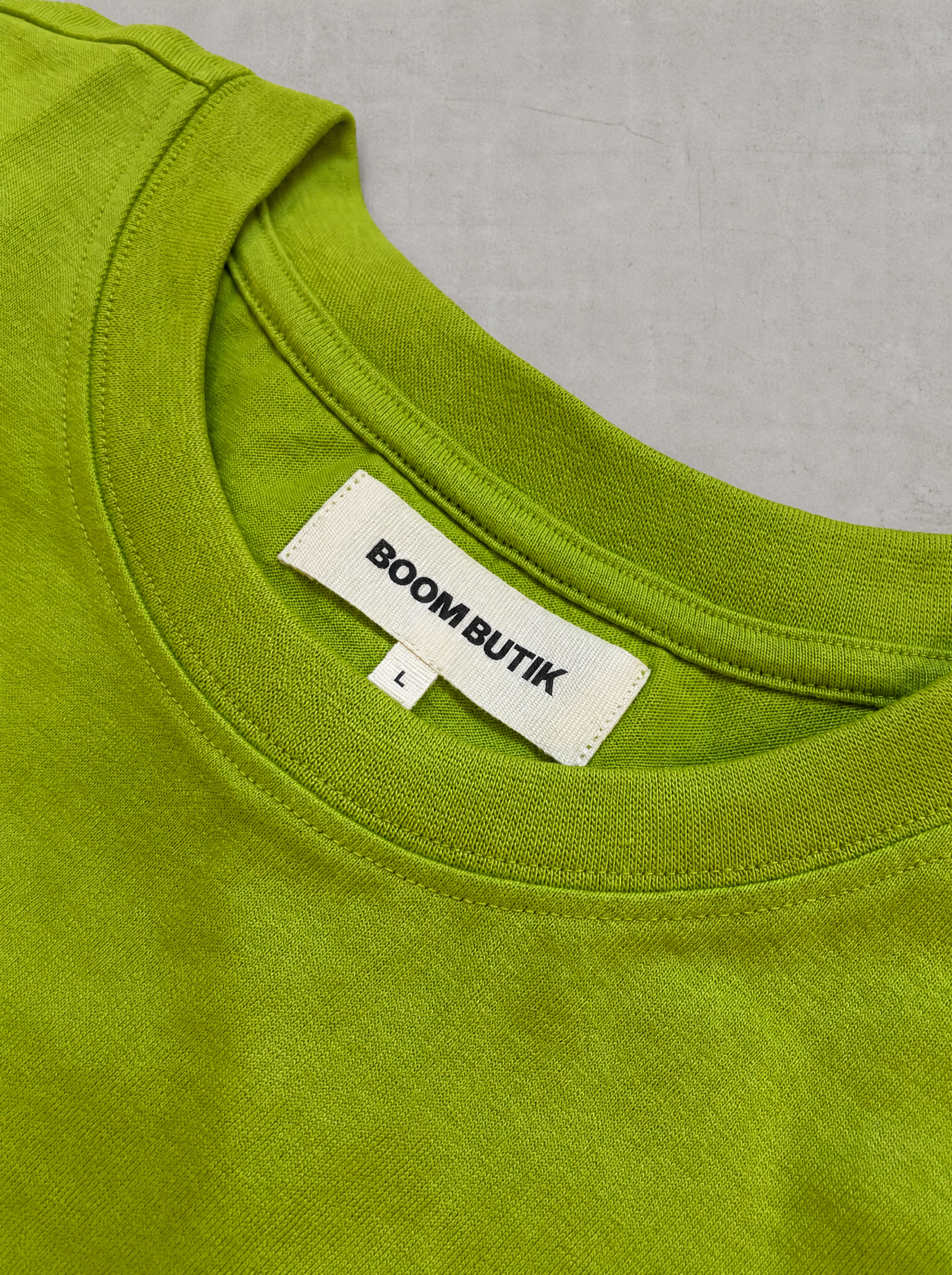 Kortærmet t-shirt. | limegrøn