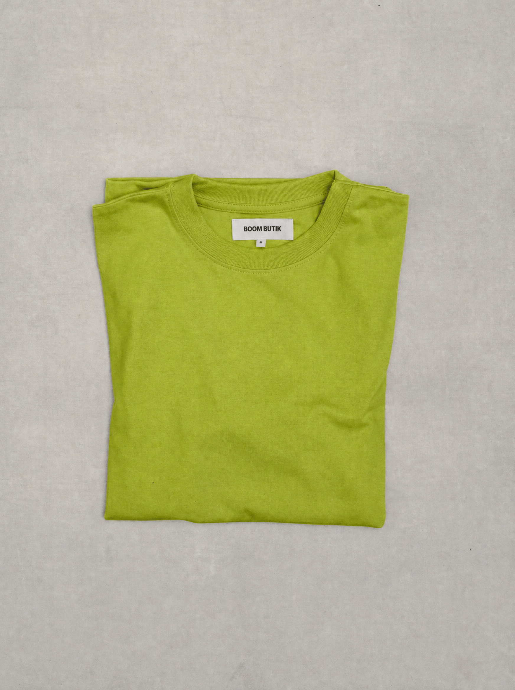 Kortærmet t-shirt. | limegrøn