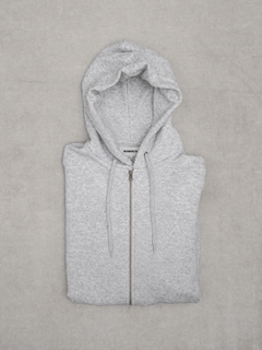 Hoodie med lynlås. Kh Boom | grå