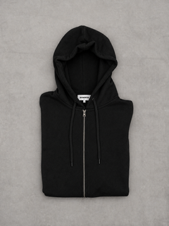 Hoodie med lynlås. Kh Boom | sort