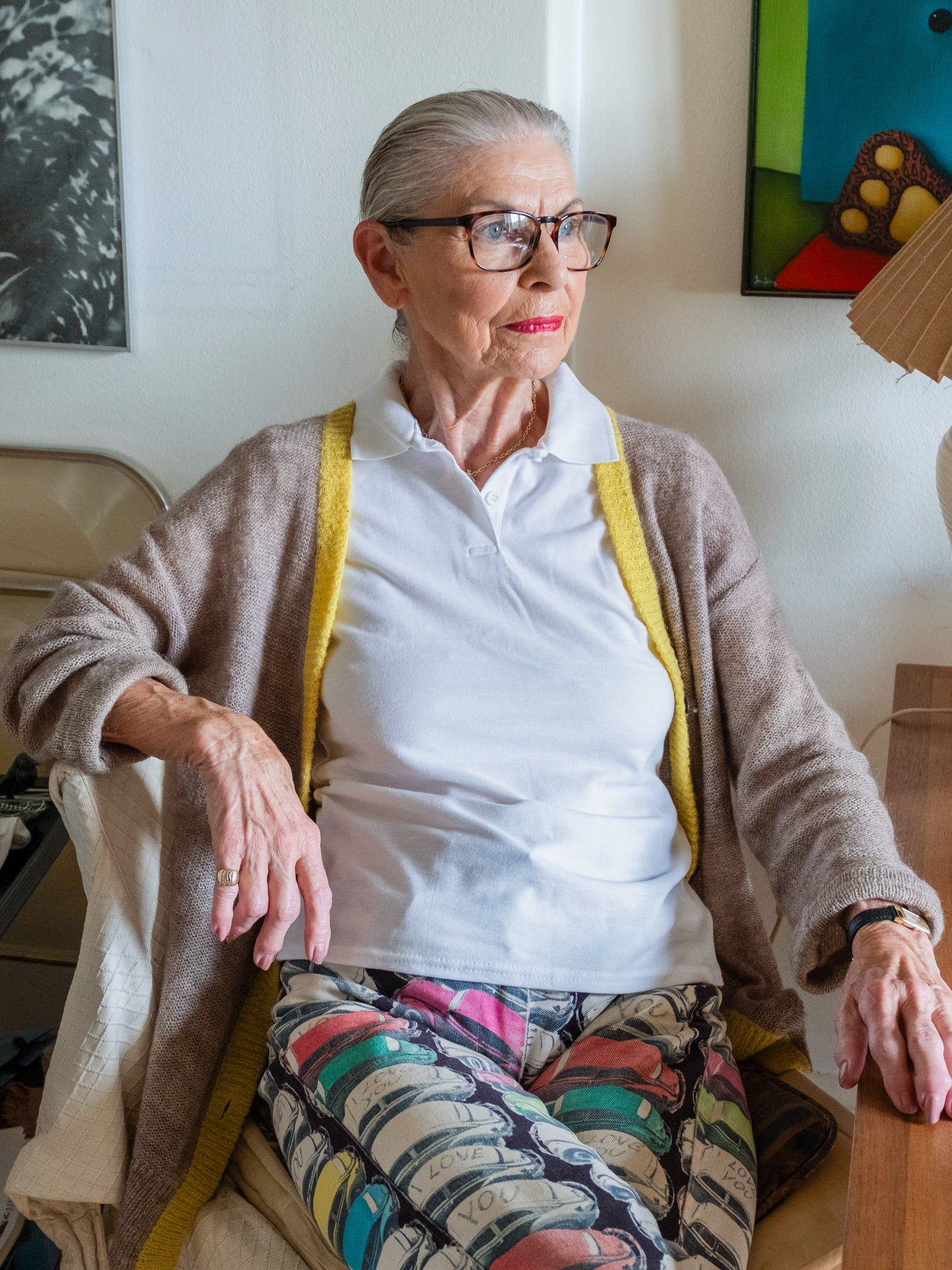 Nellie er 167 cm høj og bruger størrelse S. | hvid