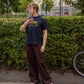 Peter er 188 cm høj og bruger størrelse L. | mørkebrun