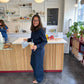 Katja er 170 cm høj og bruger størrelse M.