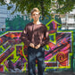 August er 185 cm høj og bruger størrelse XL | mørkebrun