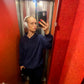 Line er 174 cm høj og bruger størrelse XL. | mørkeblå