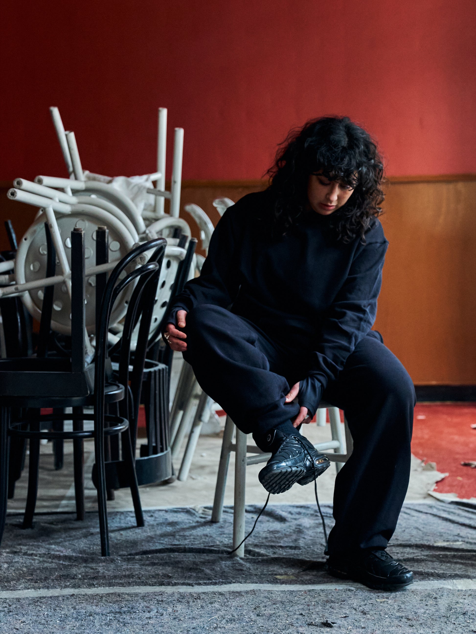 Mina er 165 cm høj og bruger størrelse M. | sort