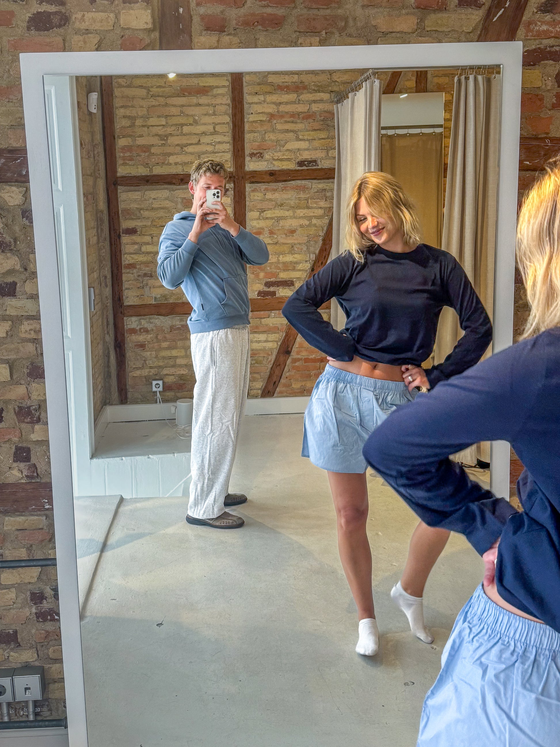 Peter 188 cm og bruger størrelse XL. | uden grå