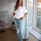 Nadia er 170 cm høj og bruger størrelse S. | hvid