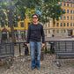 Kem er 180 cm høj og bruger størrelse L. | sort